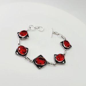 Garnet Gemstone Ethnic Handmade Bracelet Jewelry